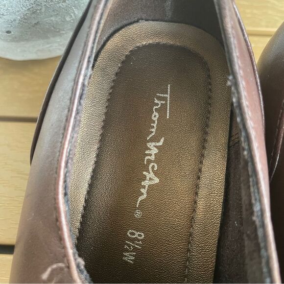 Vintage Thom McAn Brown Leather‎ Slip-on Bootie Women’s 8.5W Retro Block Heel - Picture 9 of 11